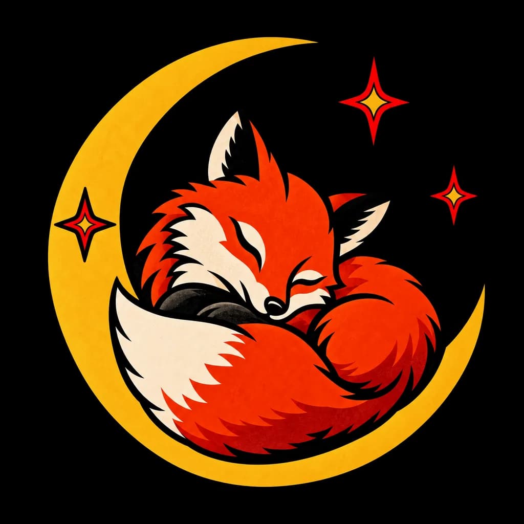The fox with no background, on a transparency checkerboard
