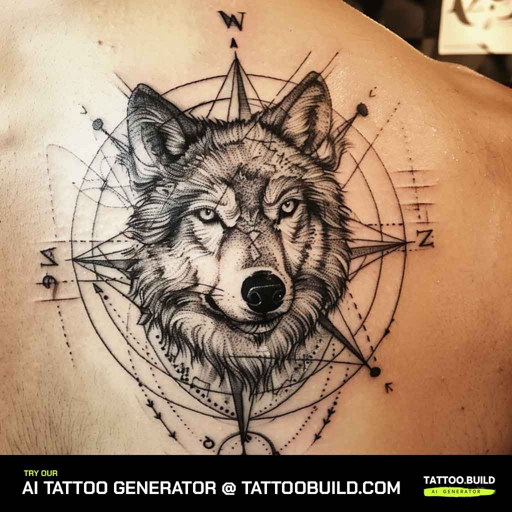 Geometric Compass Tattoo #compasstattoo #geometrictattoo #calftattoo #tattoo  #tattooshopnearme #tattoooftheday #tattoodesign #merakitatt... | Instagram