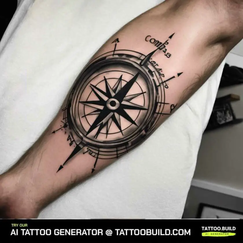 Compass Forearm Tattoos for Guys - Tattoo Build