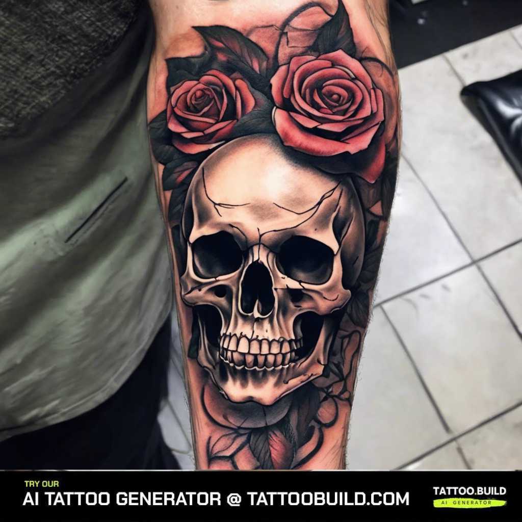 meaningful tattoos for guys? One of them is the skull and roses tattoo