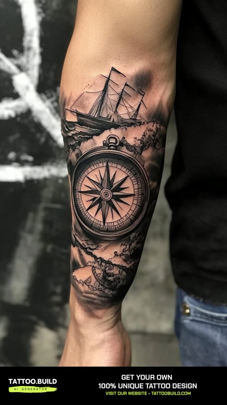 Compass Forearm Tattoos for Guys - Tattoo Build