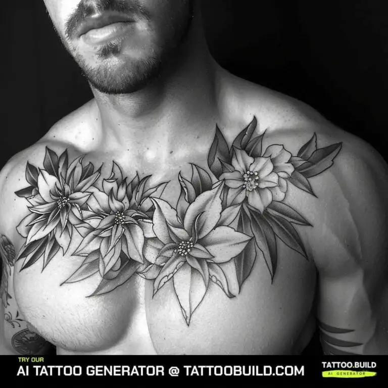 Flower Chest Tattoo for Male 12 Lovely Ideas Tattoo Build