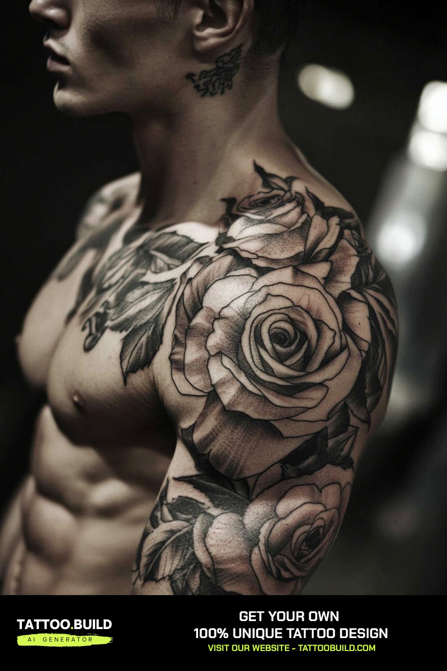 Cool Rose Flower Tattoo for Guys (Stunning Designs!)