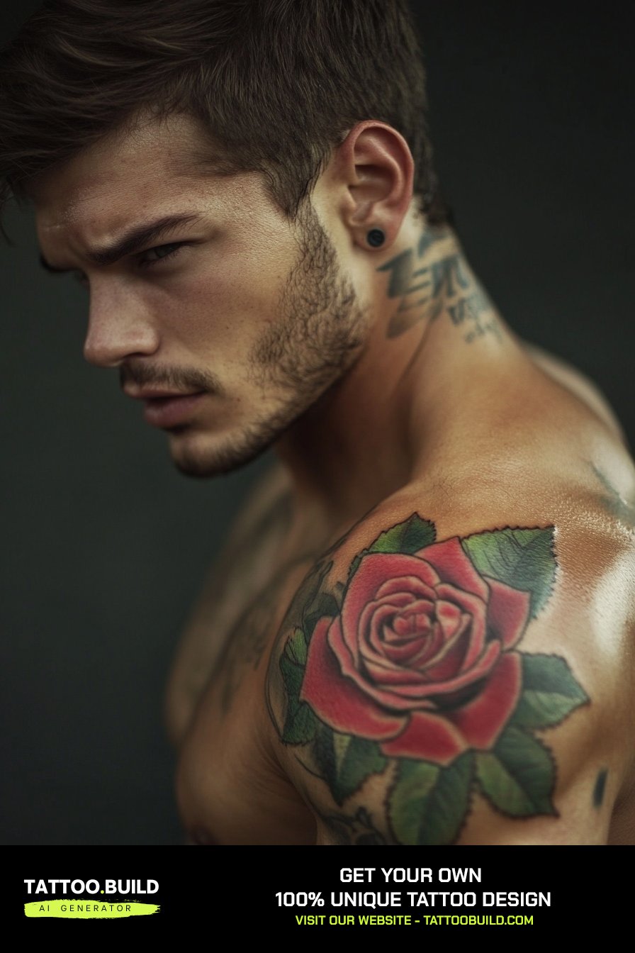 Cool Rose Flower Tattoo for Guys (Stunning Designs!)