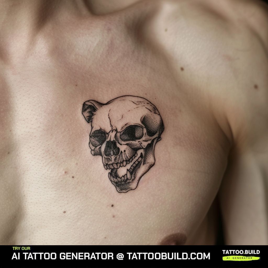 bear skull tattoo meaning