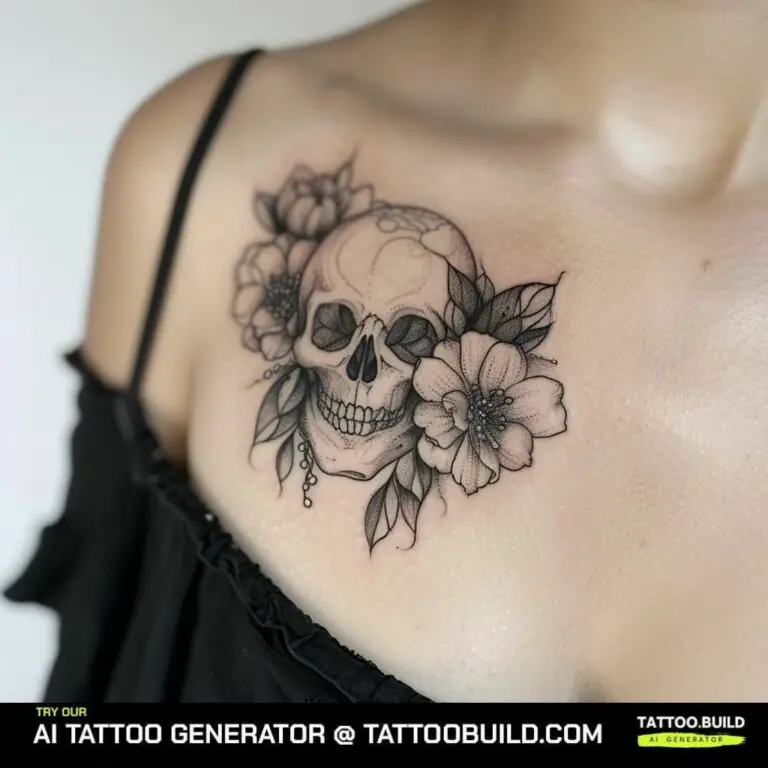 Flower and Skull Tattoo Meaning - Tattoo Build