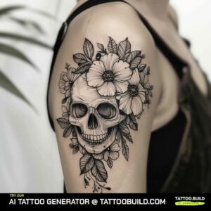 Flower and Skull Tattoo Meaning - Tattoo Build