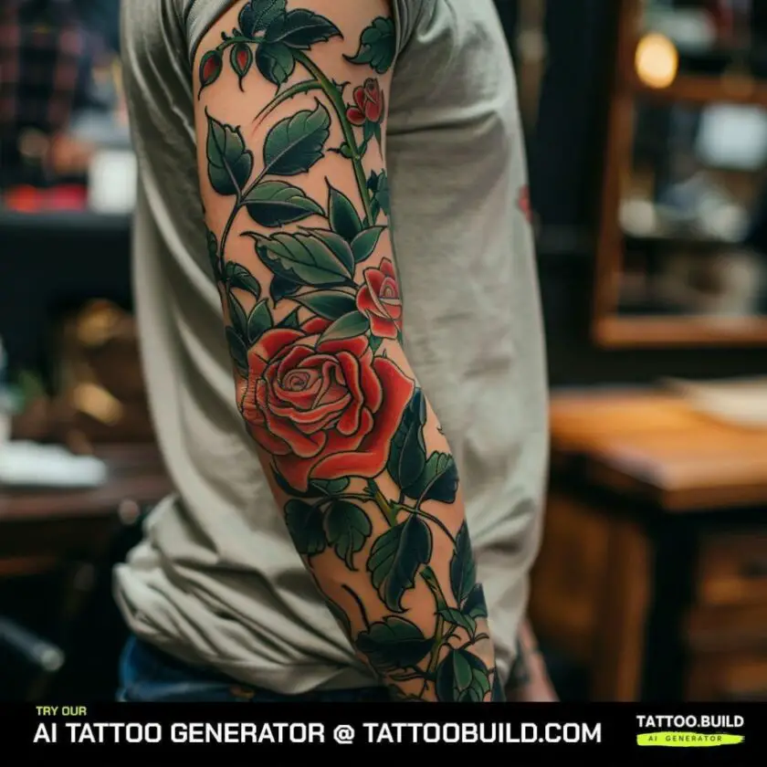 Cool Rose Flower Tattoo for Guys (Stunning Designs!)