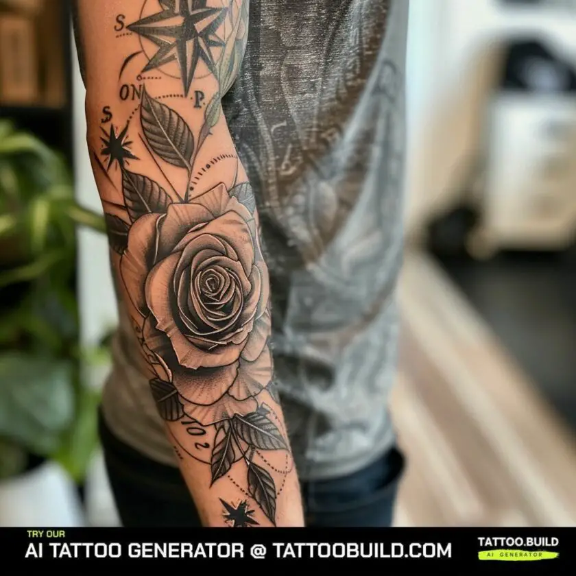 Black Rose Tattoo For Men: 35+ Creative Ideas - Tattoo Build