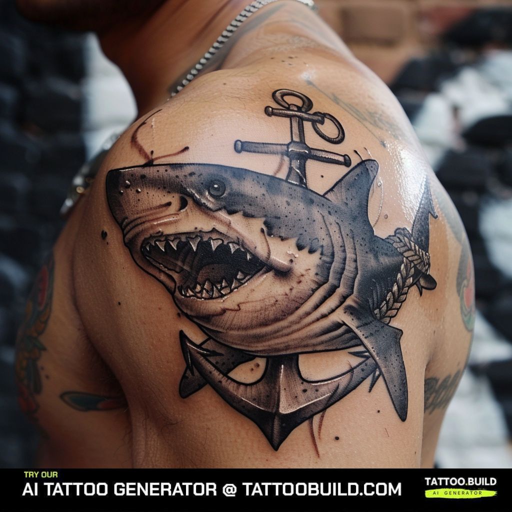 Shark and anchor tattoo meaning