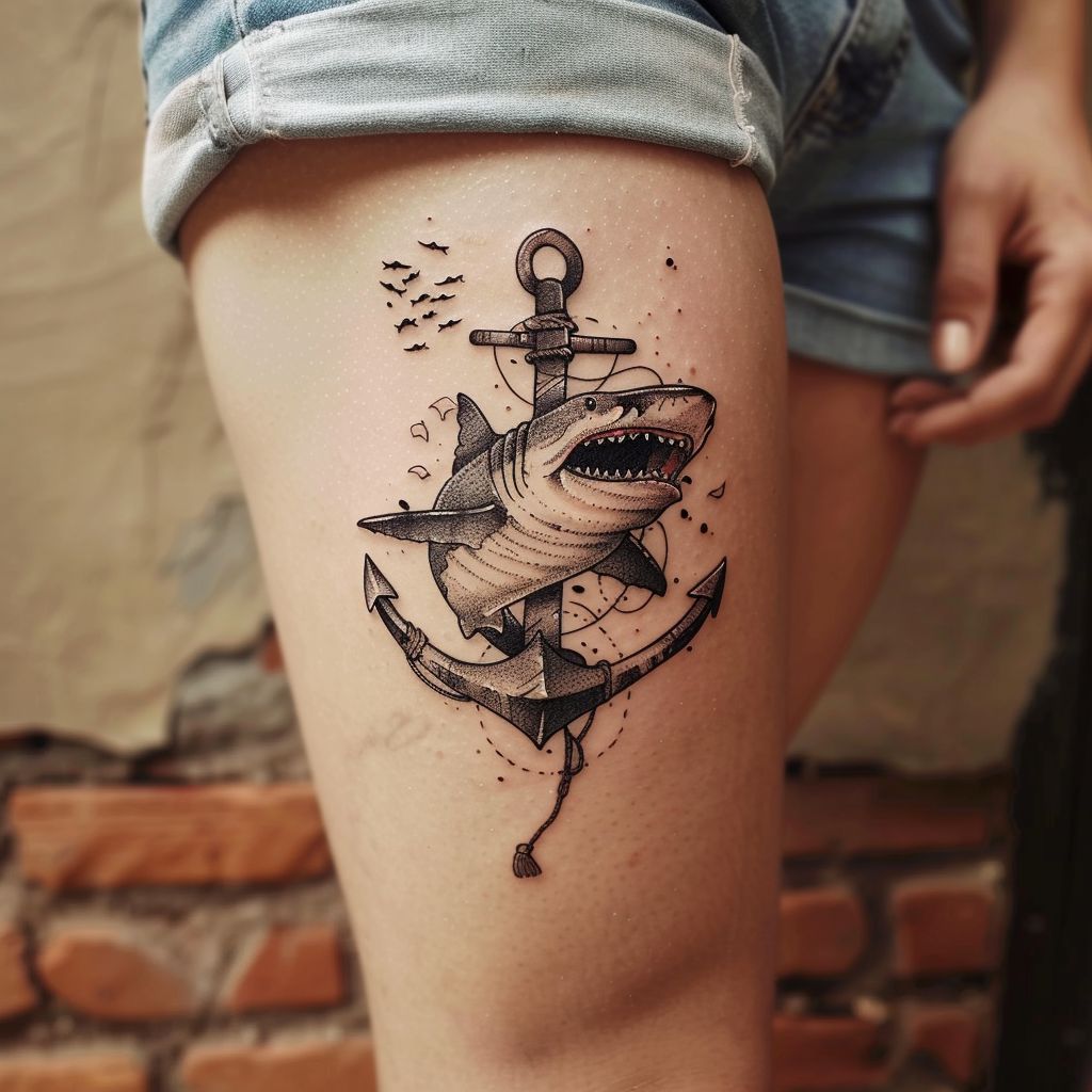 shark and anchor tattoo meaning