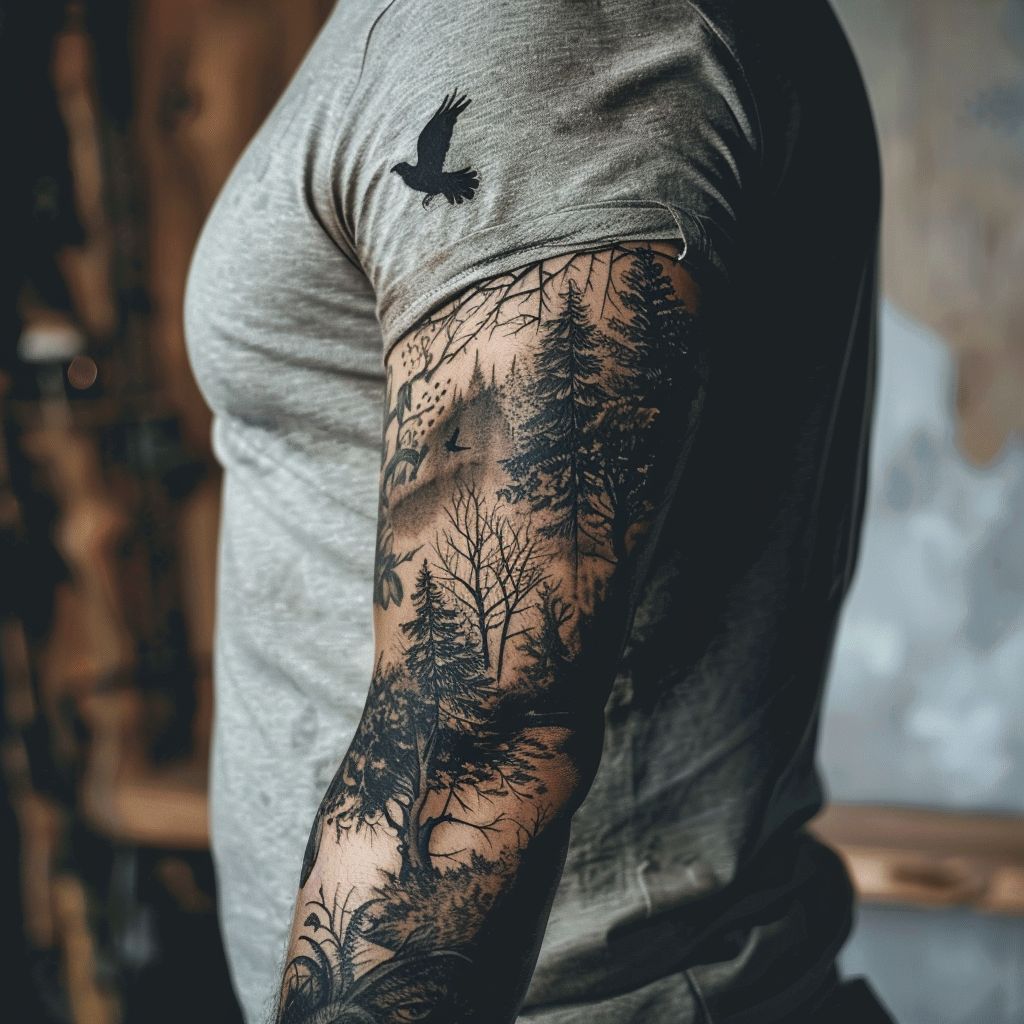 nature tattoo for guys