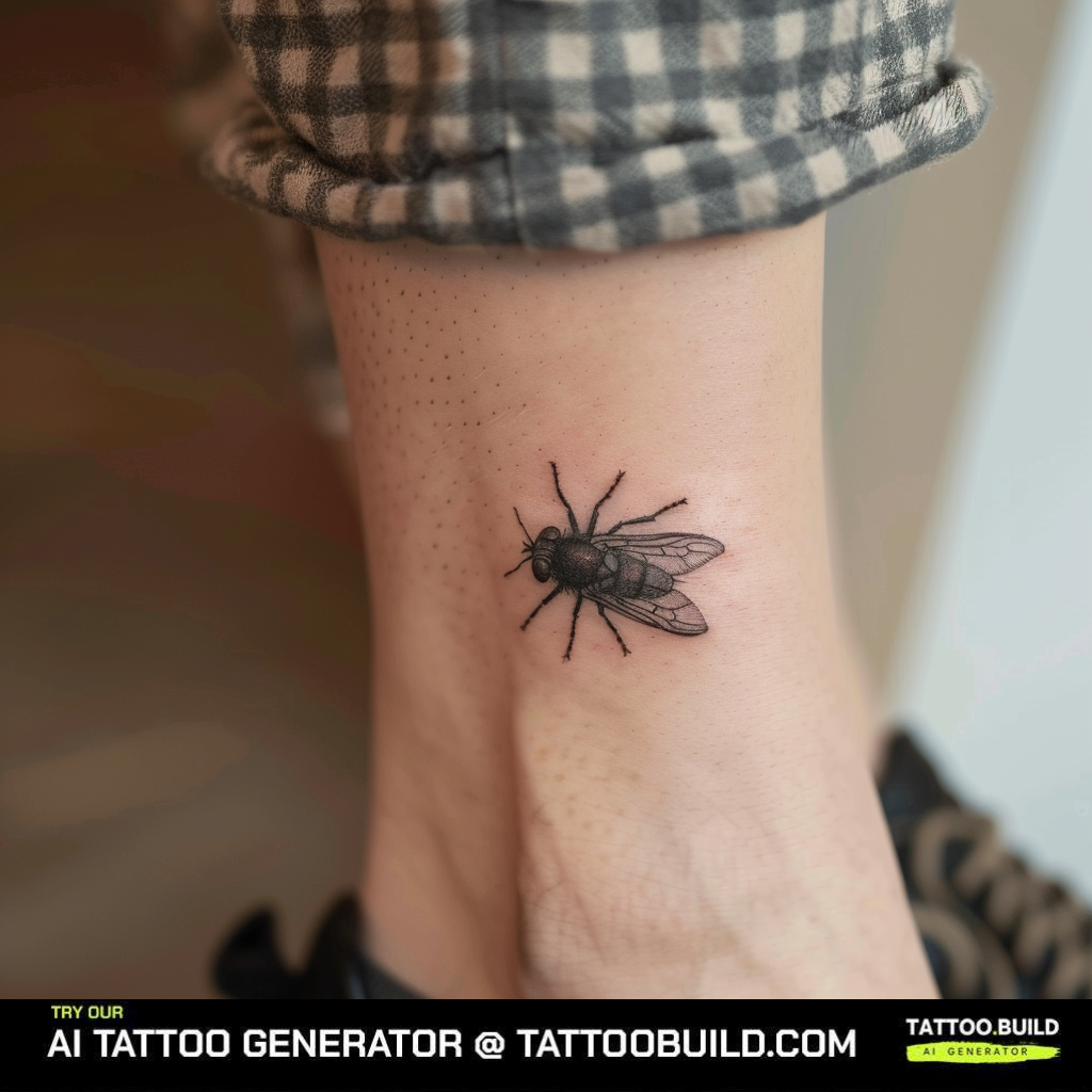 fly tattoo placement