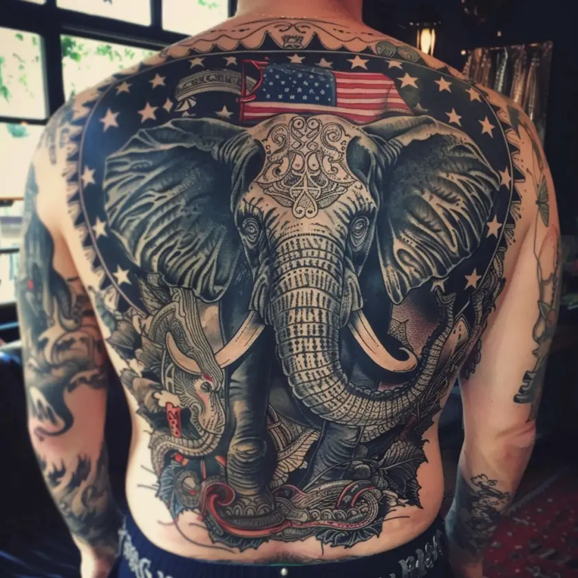 American Traditional Elephant Tattoo: 24 Stunning Design Ideas - Tattoo ...