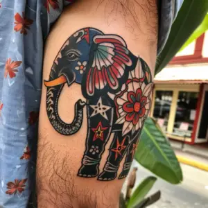 American Traditional Elephant Tattoo: 24 Stunning Design Ideas - Tattoo ...