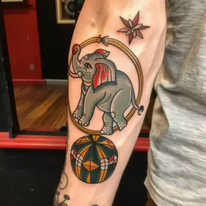 American Traditional Elephant Tattoo: 24 Stunning Design Ideas - Tattoo ...