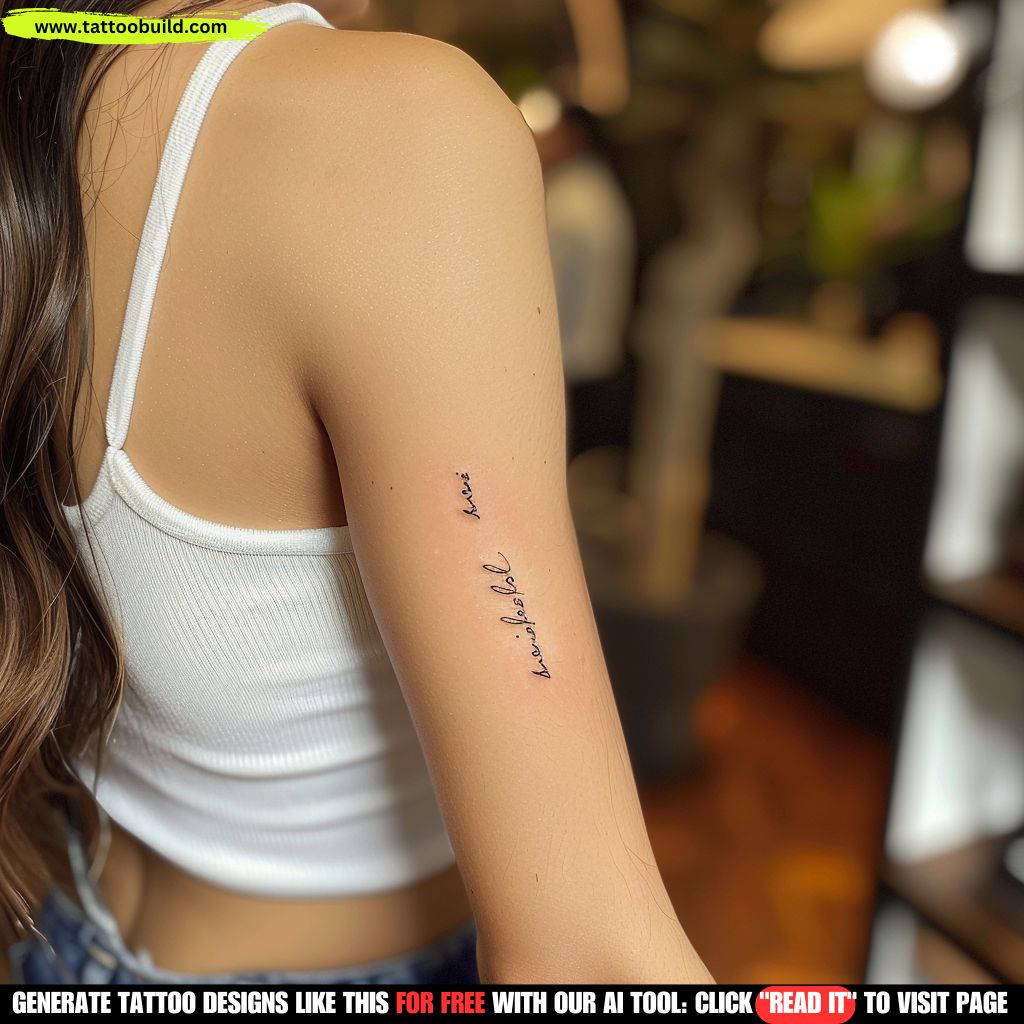 meaningful quote tattoo for women