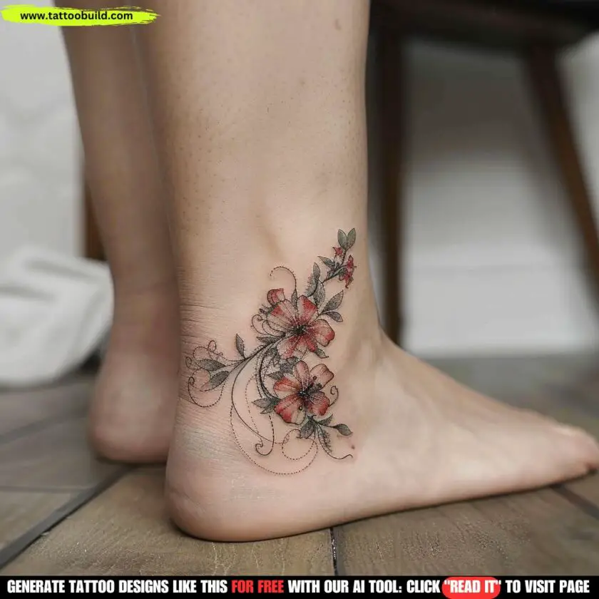 Flower Ankle Tattoos: 80 Stunning Ideas - Tattoo Build