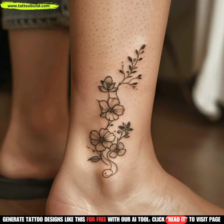 Flower Ankle Tattoos: 80 Stunning Ideas - Tattoo Build