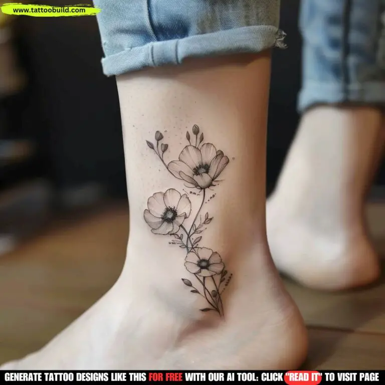 Flower Ankle Tattoos: 80 Stunning Ideas - Tattoo Build