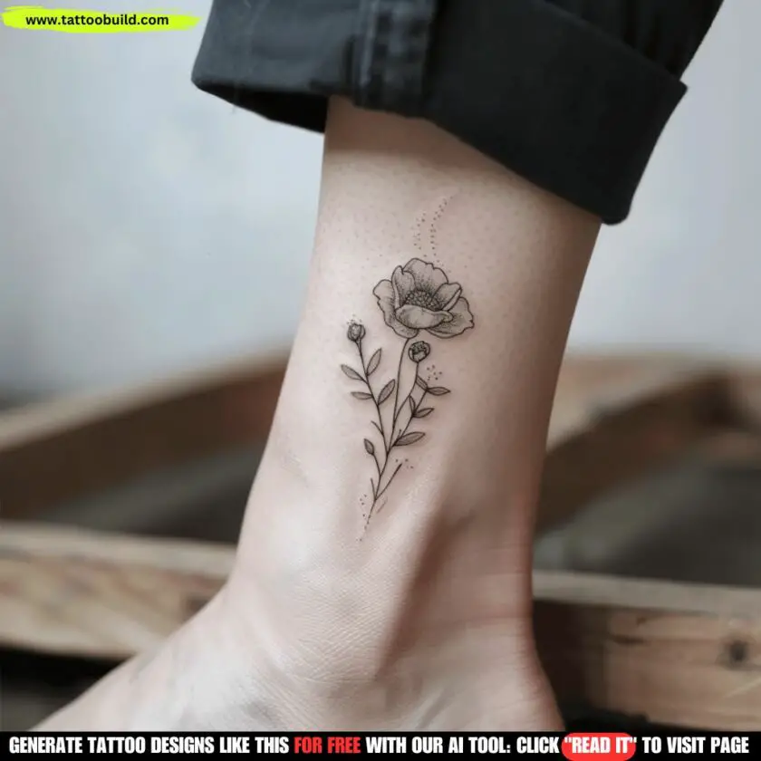 Flower Ankle Tattoos: 80 Stunning Ideas - Tattoo Build