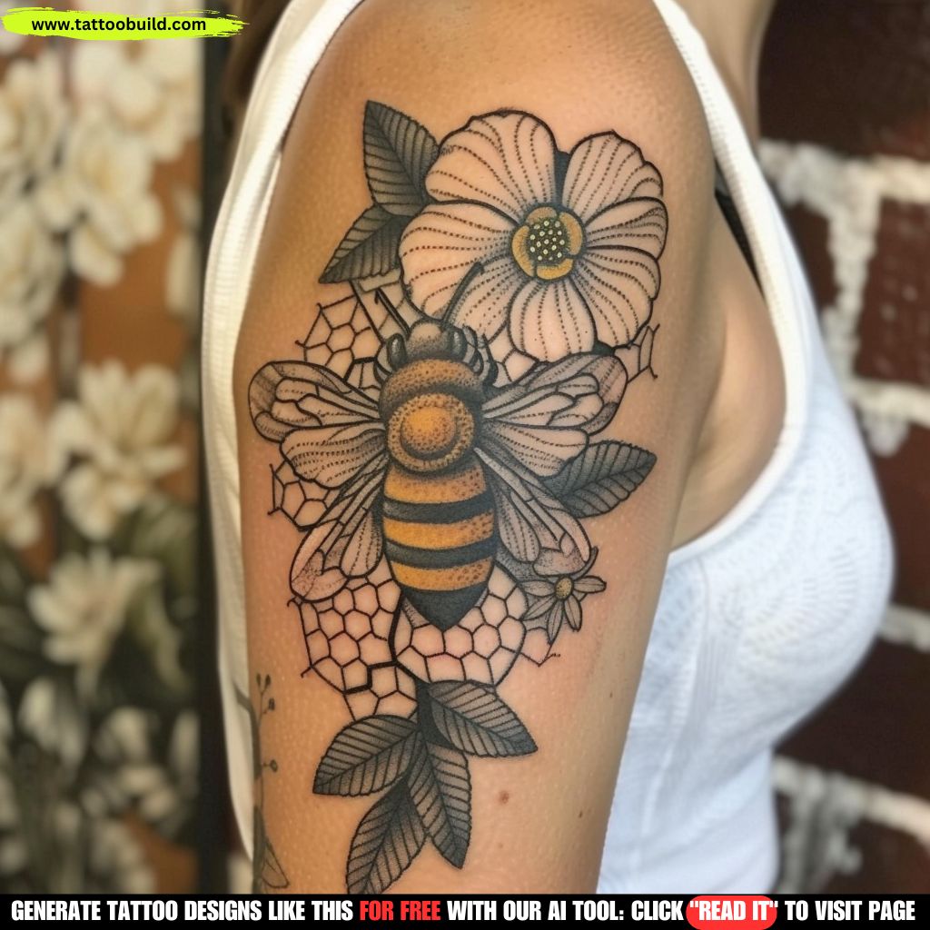 ladies summer bee tattoos