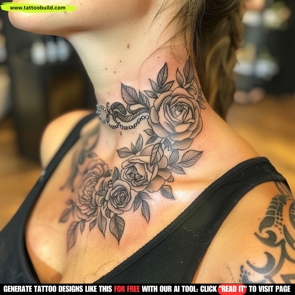 nape neck tattoos for women
