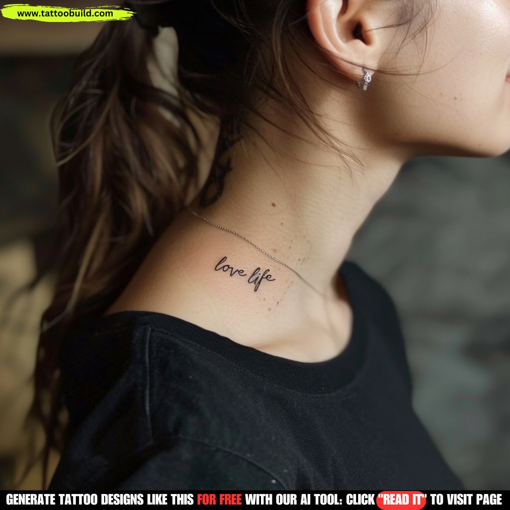 script beck tattoo for female 