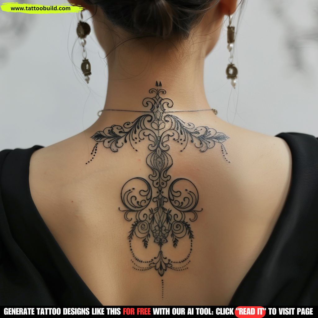 back neck tattoos for women
