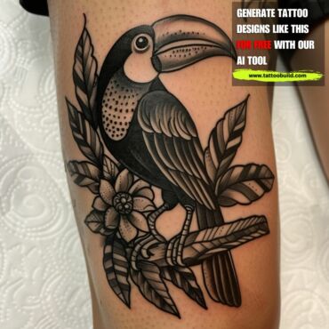 Traditional Bird Tattoo: Black and Gray - Tattoo Build