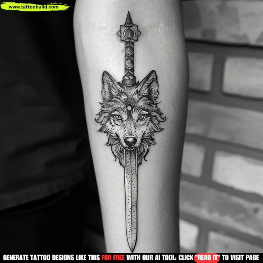 Wolf Dagger Tattoo Meaning and Ideas - Tattoo Build