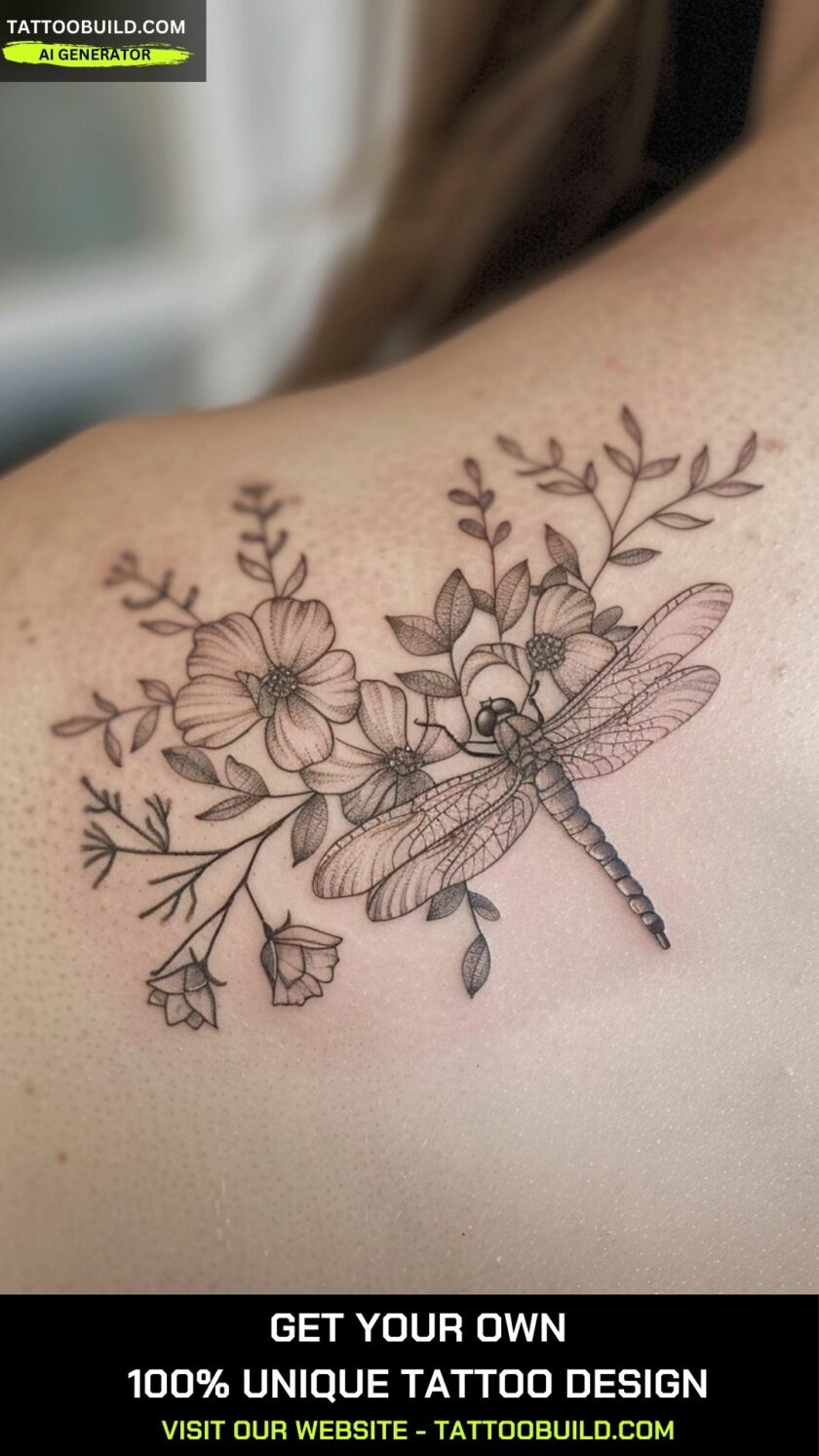 Classy Shoulder Tattoo for Females - Tattoo Build