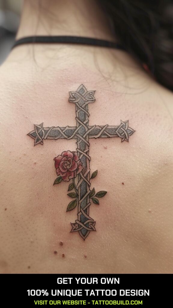 celtic cross tattoo for ladies