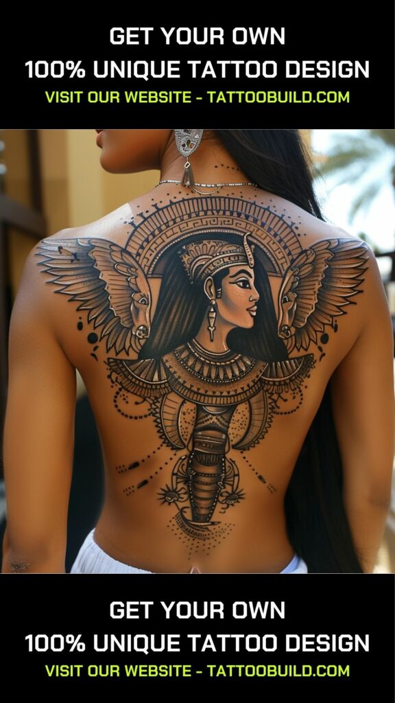 Egyptian goddess aztec tattoo