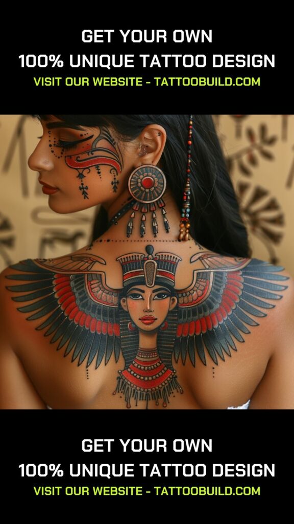 Egyptian goddess tattoo for females