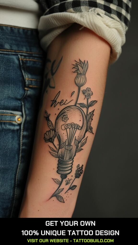 lightbulb cute small hand tattoos for females
