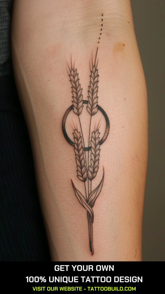 Virgo star sign and wheat Tattoo Ideas