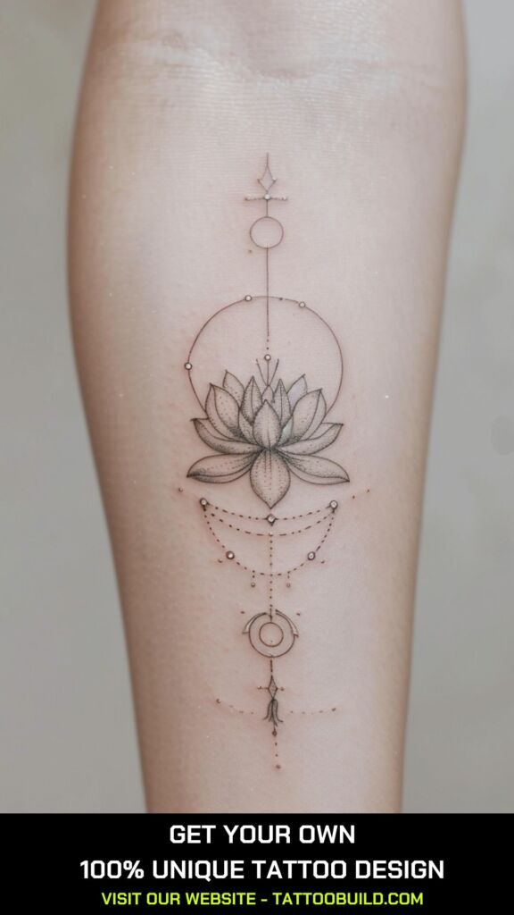 gemini symbol and flower tattoo ideas