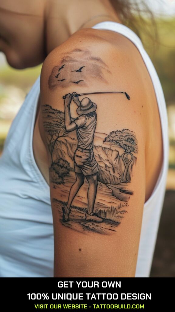 golfer tattoo 