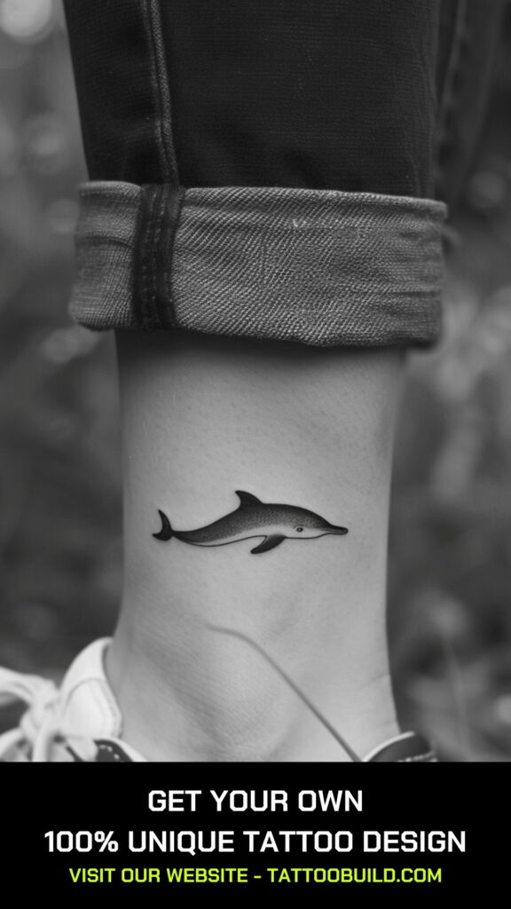 minimalist dolphin tattoos for females