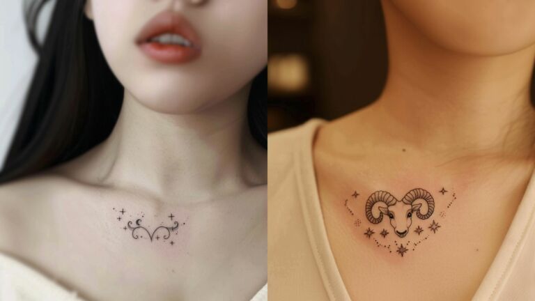 Aries Star Sign Tattoo Ideas