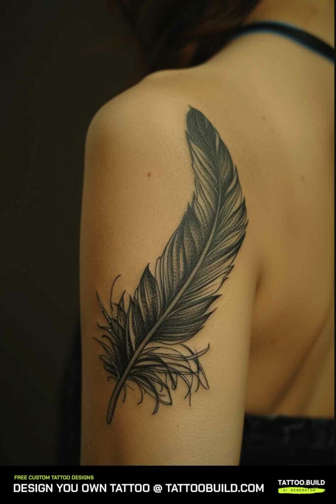 Feather Tattoo Ideas for Women
