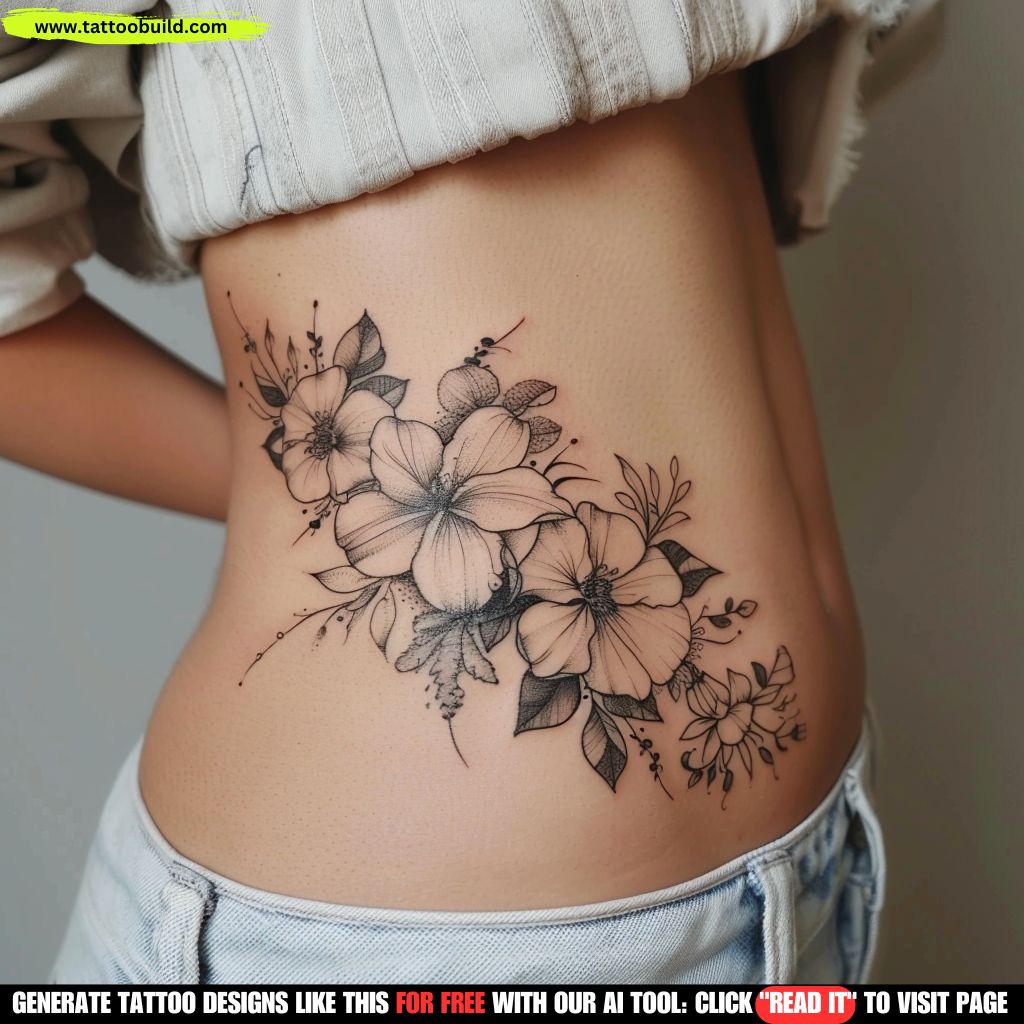 side belly tattoo for women
