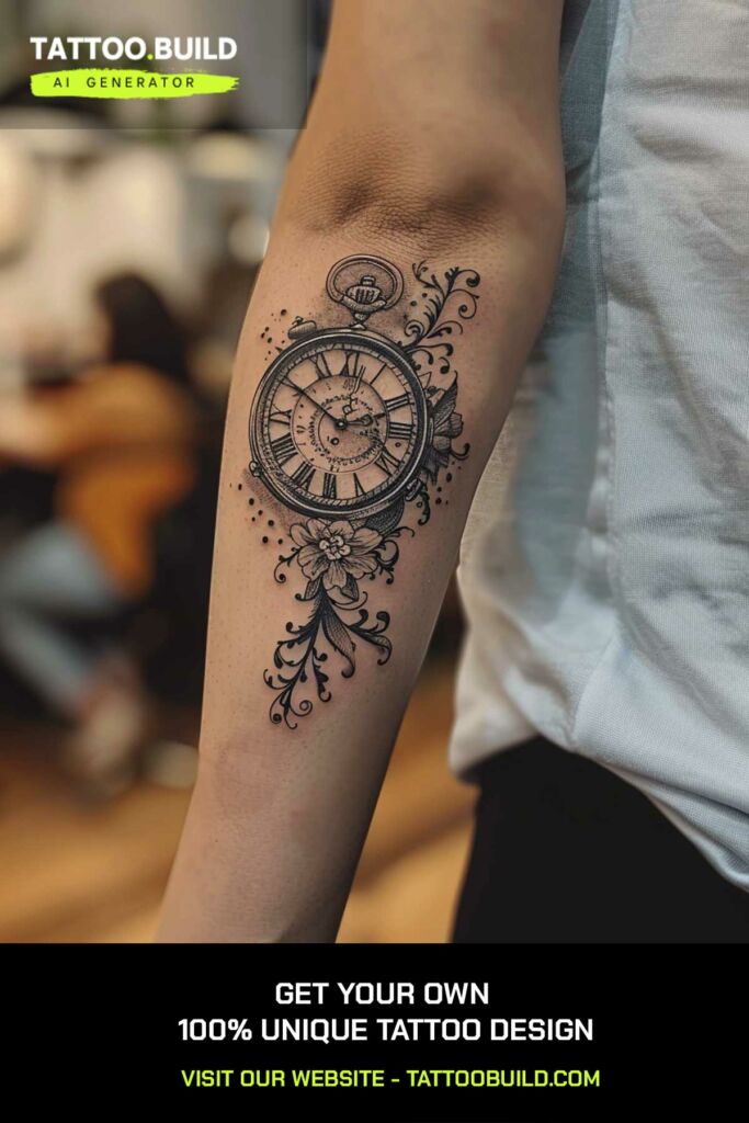 Clock Tattoo Forearm Ideas