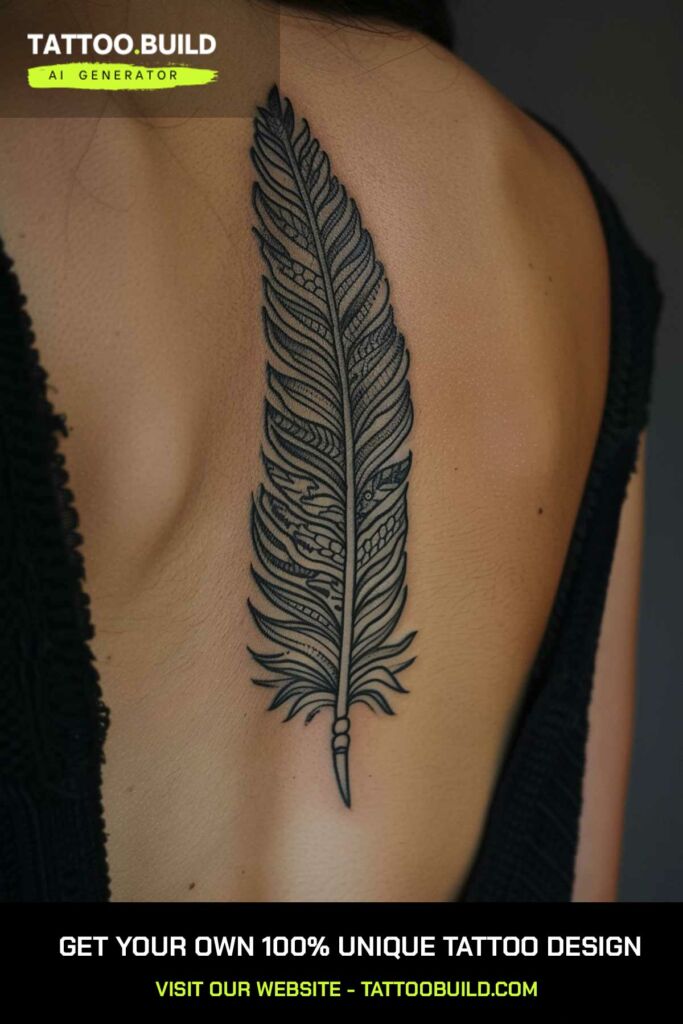 Feather Spine Tattoo Ideas