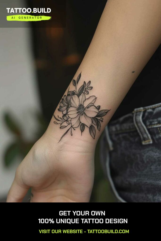 Blossom Tattoo Wrist