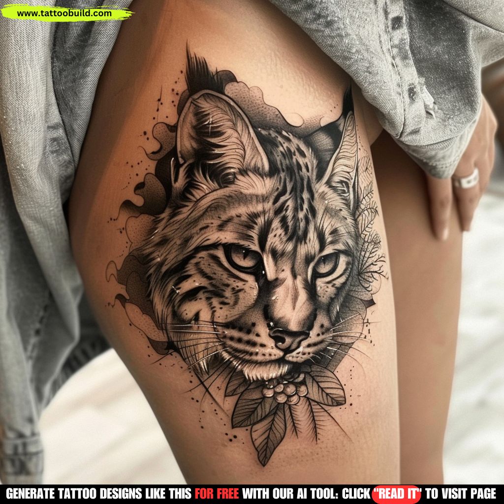realism hip tattoo for women