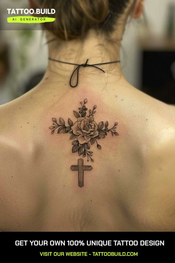 Rose Cross Tattoo Ideas