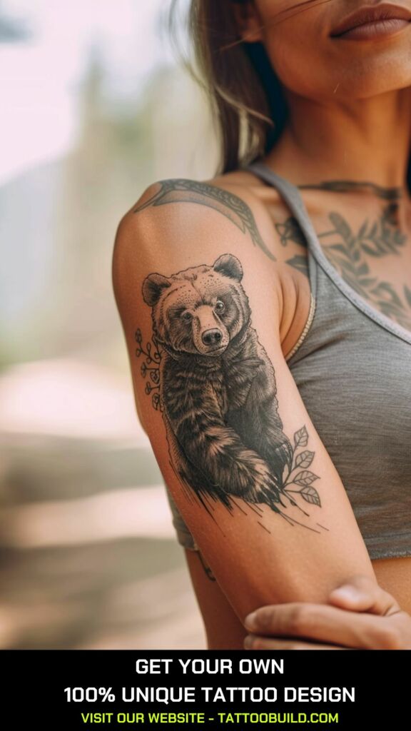 bear bicep tattoos for females