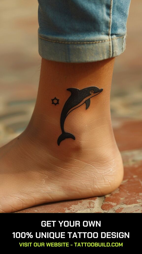 dolphin and sun tattoos for females